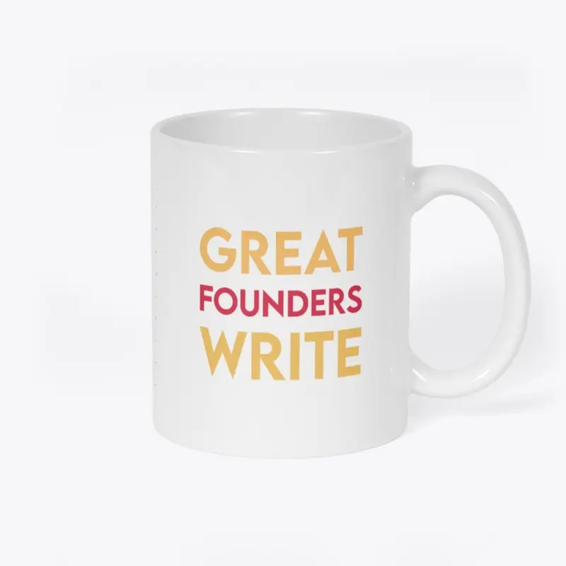 Great Founders Write mug